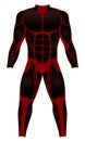 Divers Suit Red Black