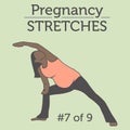 A Diverse African American Young Lady doing her Pregnancy Exercise and Yoga Workouts