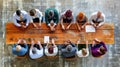 Diverse business team solving a problem