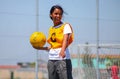 children playing Netball at school