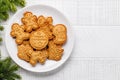 Diverse Christmas gingerbread cookies, festive sweetness