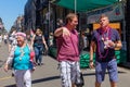 Diverse crowd at French Quarter Festival