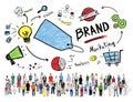 Diverse Crowd People Marketing Brand Concept