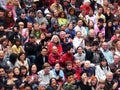 Diverse crowds in the Scoop at the River Thames Fe