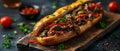 Diverse Culinary Delights: Cheesesteak & World Flavors. Concept Culinary Diversity, Cheesesteak,