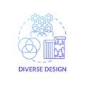 Diverse design concept icon Royalty Free Stock Photo