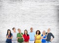 Diverse Ethnicity People Thinking Looking Ideas Concept Royalty Free Stock Photo