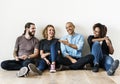 Diverse friends are talking together Royalty Free Stock Photo