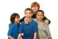 Diverse group of boys Royalty Free Stock Photo