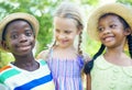 Diverse Group of Children Smiling Royalty Free Stock Photo