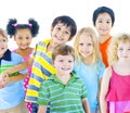 Diverse Group of Children Smiling Royalty Free Stock Photo