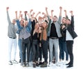 Diverse group of happy young people standing together Royalty Free Stock Photo