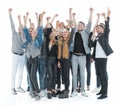 diverse group of happy young people standing together Royalty Free Stock Photo