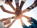 People Putting Hands Together Teamwork and Unity Concept Royalty Free Stock Photo