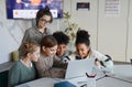 Diverse Group of Kids Studying Together at School Royalty Free Stock Photo