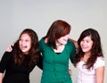 Diverse group of laughing girls Royalty Free Stock Photo