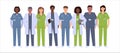 A diverse group of medical professionals. Royalty Free Stock Photo