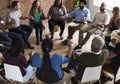 Diverse group of people in a seminar Royalty Free Stock Photo