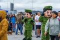 Diverse group of people during the 96th anniversary of Carabineros de Chile