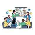 Team Brainstorming Session with Creative Problem Solving Royalty Free Stock Photo