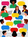 Diverse Group of Professionals Engaged in Collaborative Discussion, Fostering Open Communication and Idea Exchange in a Safe Space Royalty Free Stock Photo