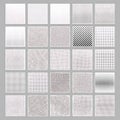 Diverse Halftone and Dotted Seamless Patterns Set Royalty Free Stock Photo