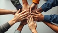 Diverse Hands Of People Team Work Concept Royalty Free Stock Photo