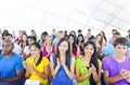 Diverse and Happy People Applauding Royalty Free Stock Photo