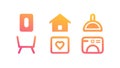 Diverse Home Icons for Interior & Exterior Elements, vector design Generative AI Royalty Free Stock Photo