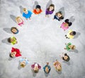 Diverse Kids Standing in Circle Royalty Free Stock Photo