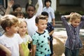 Diverse kids standing together