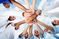 Diverse Medical Team Staff Hands Stack Royalty Free Stock Photo