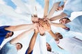 Diverse Medical Team Staff Hands Stack Royalty Free Stock Photo