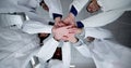 Diverse Medical Team Staff Hands Stack Royalty Free Stock Photo