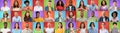 Diverse Multicultural Females And Males With Happy Faces Posing On Bright Backgrounds Royalty Free Stock Photo