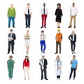 Diverse Multiethnic People with Different Jobs Royalty Free Stock Photo