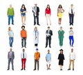 Diverse Multiethnic People with Different Jobs Royalty Free Stock Photo