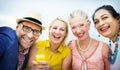 Diverse Neighbors Drinking Party Concept Royalty Free Stock Photo