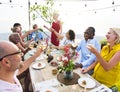 Diverse People Cheers Celebration Food Concept Royalty Free Stock Photo