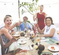 Diverse People Cheers Celebration Food Concept Royalty Free Stock Photo