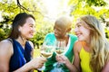 Diverse People Friends Hanging Out Drinking Concept Royalty Free Stock Photo