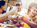 Diverse People Friends Hanging Out Drinking Concept Royalty Free Stock Photo