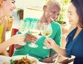 Diverse People Friends Hanging Out Drinking Concept Royalty Free Stock Photo