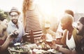 Diverse People Friends Hanging Out Drinking Concept Royalty Free Stock Photo