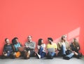 Diverse People Friendship Digital Device Copy Space Concept Royalty Free Stock Photo