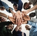 Diverse People Hands Together Partnership