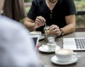 Diverse People Hang Out Coffee Cafe Friendship Royalty Free Stock Photo