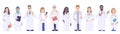 Diverse People, Medical Workers Male and Female Characters Royalty Free Stock Photo