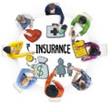 Diverse People in a Meeting About Insurance Royalty Free Stock Photo
