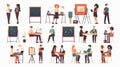 Diverse School Teachers in Educational Settings Royalty Free Stock Photo